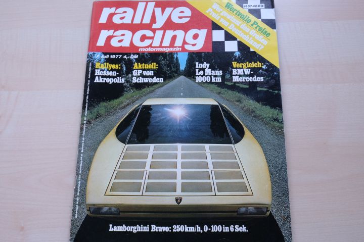 Deckblatt Rallye Racing (07/1977)